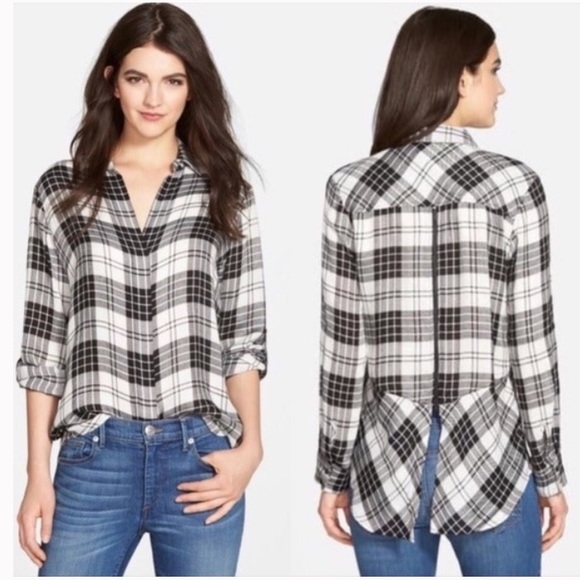 Sam Edelman Tops - Sam Edelman | Plaid Riley Boyfriend Shirt Tunic